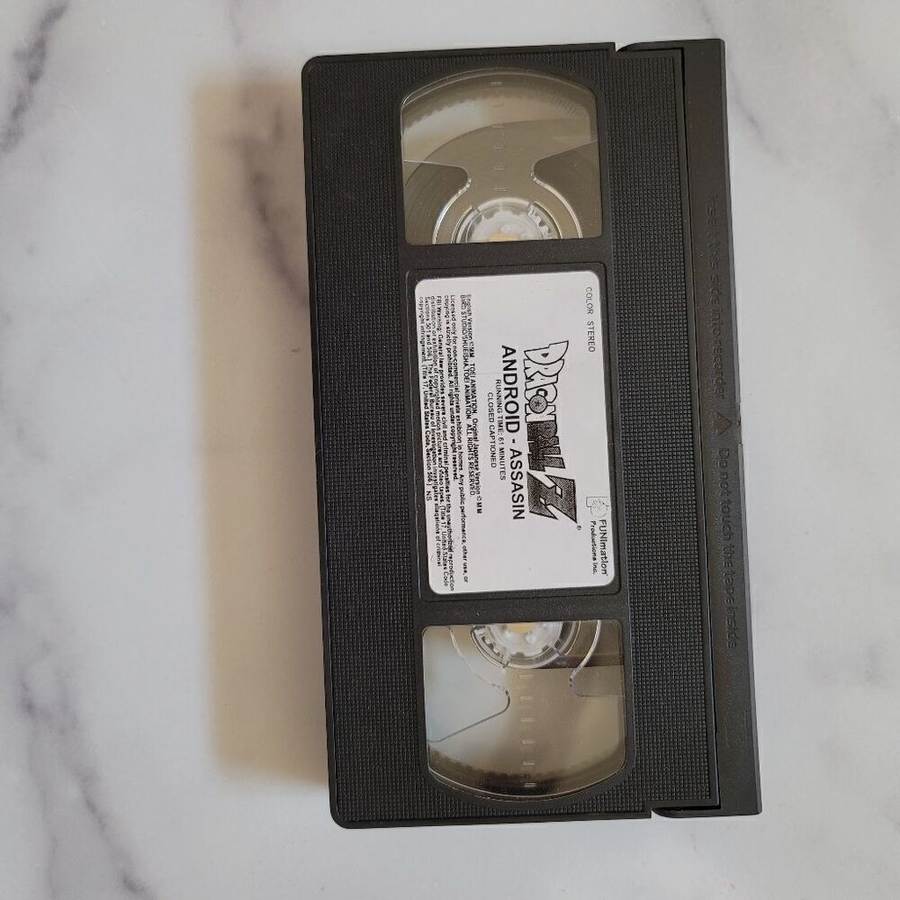 Dragon Ball Z VHS video cassette Android Assasin Funimation 61 minute show